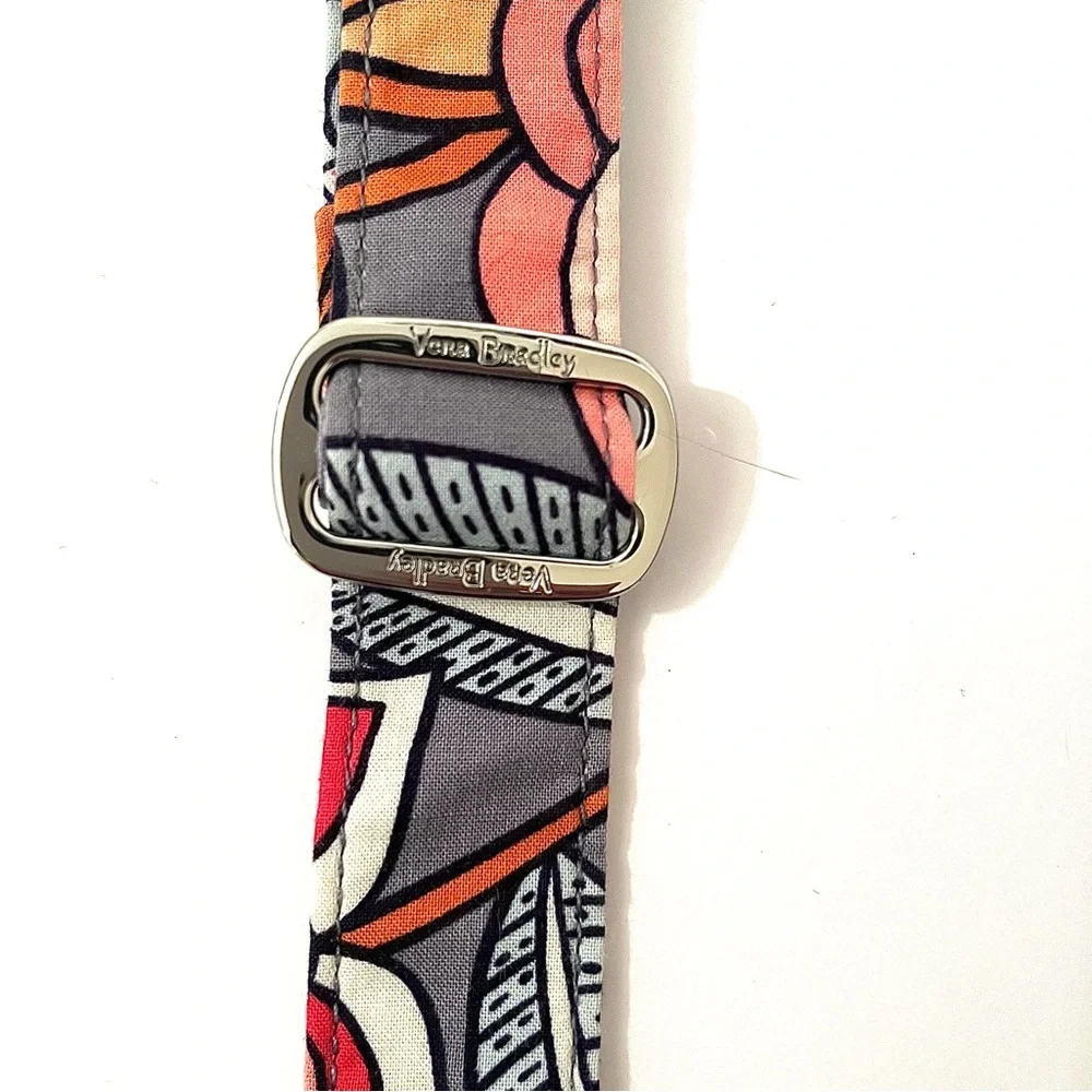 Vera Bradley Quilted Crossbody Bag Gray Floral Retired Pattern - Picture 6 of 14